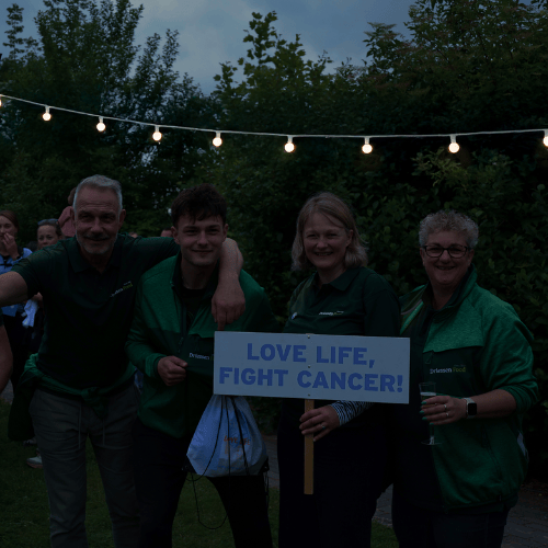 Lachend bedrijfs personeel met een 